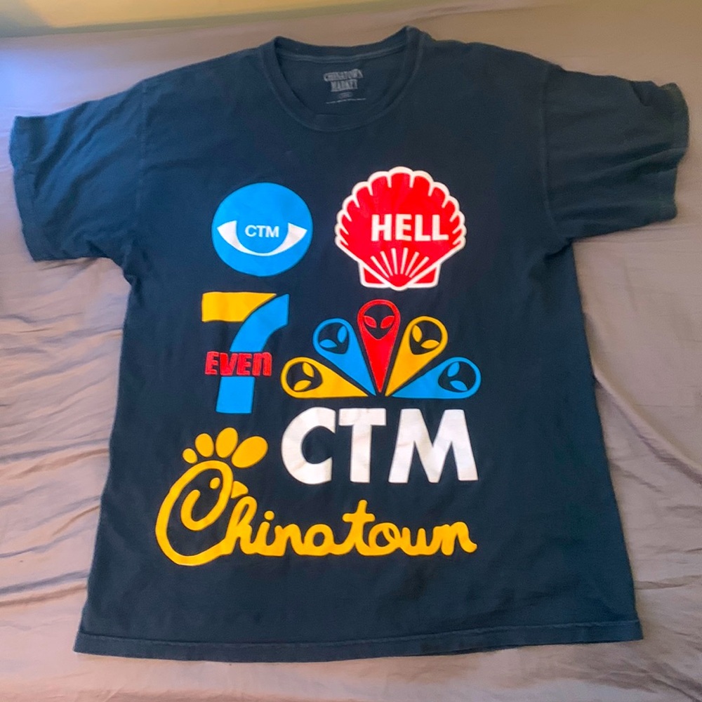 Chinatown Market Logomania Puff Print T-shirt